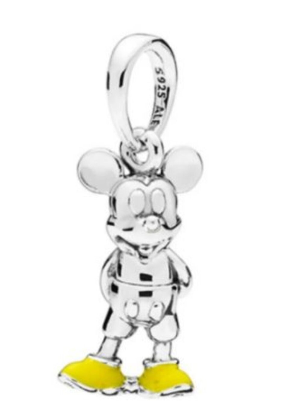 NWOT Disney Pandora Mickey Mouse Dangle Yellow shoes Charm ONLY 5